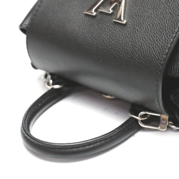 LOUIS VUITTON Black Leather Backpack - Picture 10 of 16